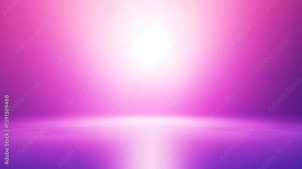Poster creating a stunning purple gradient background with a bright light source
