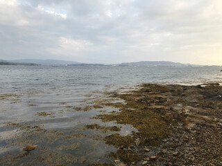 Galician coast on a cloudy day