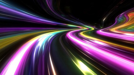 Abstract vibrant speed lines