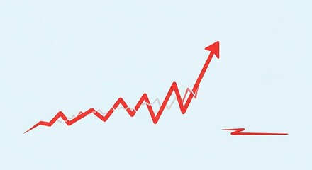 Uptrend Arrow Visualizing Growth and Progress in Market Trends and Financial Performance Analytics