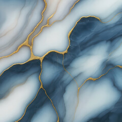 Elegant White Marble Texture with Gold Veins