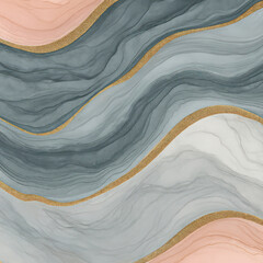 Elegant White Marble Texture with Gold Veins