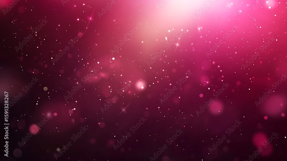 Poster sparkling pink light effect abstract background with glitter and bokeh