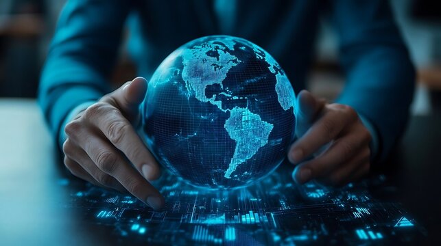 Holding Digital Globe Shows Data and Technology Connection for Global Business - Powered by Adobe