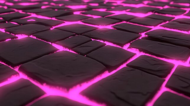 Glowing dark paving stones