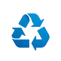 Recycling symbol on black background.  Possible use education