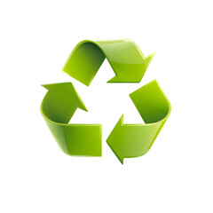 Recycling symbol, green, graphic design.  Possible use environmental awareness