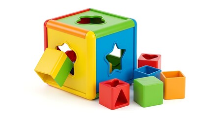 Shape sorter toy cube for toddlers and babies educational learning colorful blocks preschool development