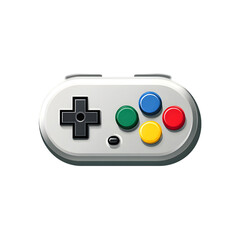 Retro Game Controller Illustration