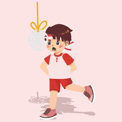 children's illustration of Indonesian Independence Day