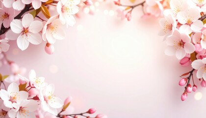 Obraz premium Delicate cherry blossom blooming garden floral photography springtime close-up natural beauty