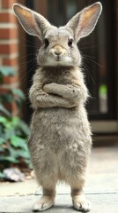 Obraz premium Cute rabbit standing