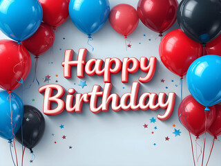 happy birthday balloons