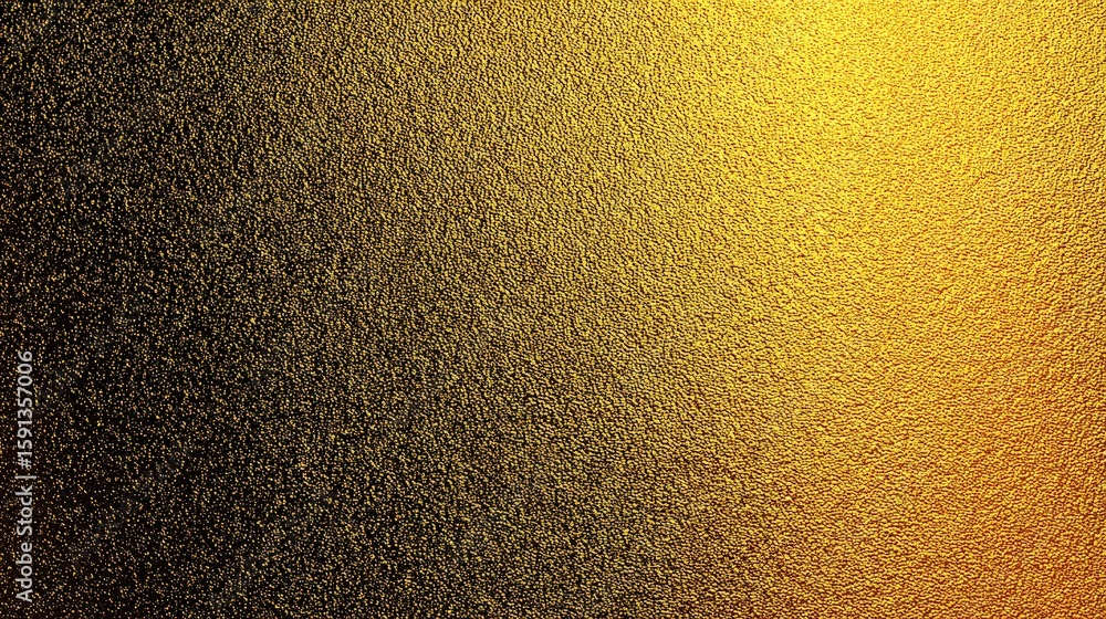 Poster abstract gold black gradient texture with fine grain pattern for background design