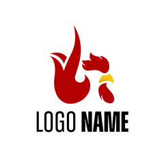 abstract fire logo