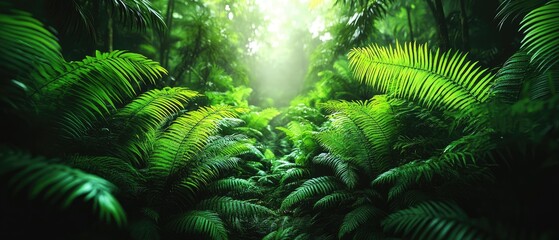 Lush Jungle Sunlight
