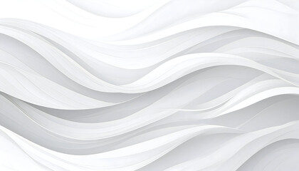 Fototapeta premium Abstract White Waves Background Texture