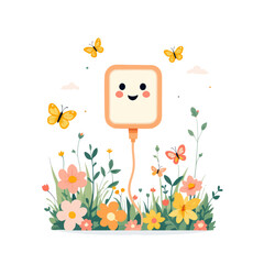 Green Battery Icon: Power & Energy Symbol Illustration

