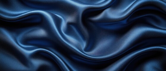 Obraz premium Rich, Deep Blue Draped Fabric