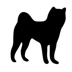 柴犬のシルエット