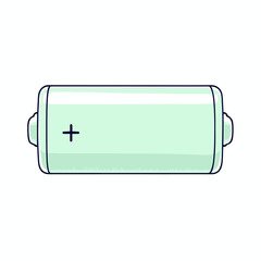 AA Battery Symbol - Energy Source Clipart for Design