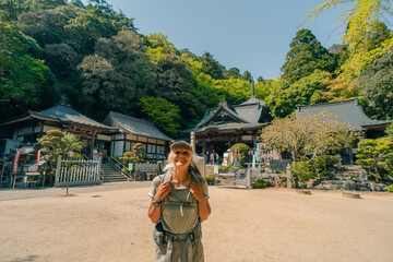 shikoku, JAPAN - may 2 2025 Okubo Temple No.88 in the Shikoku Pilgrimage, in Kagawa Prefecture, Japan