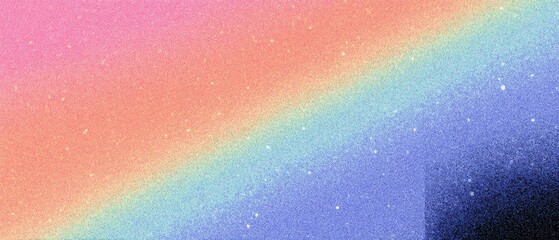 Rainbow gradient background with subtle glitter