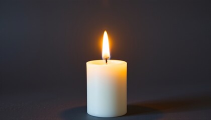 Illuminated Candle Dark Setting