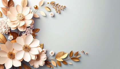 Elegant floral arrangement studio setting digital art soft color palette close-up view aesthetic design inspiration