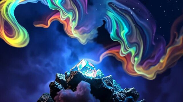 abstract background with stars