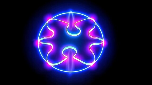 glowing neon sign