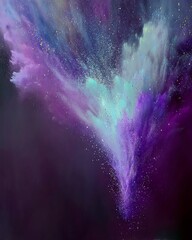 Fototapeta premium Dreamy Nebula Mist Field for Fantasy Background Use
