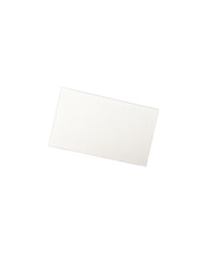 Blank white card placed at an angle on black surface