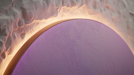 Abstract art, round, textured, decorative plate