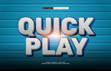 quick play editable text effect with a sport and team text effect