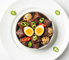 고기와 메추리알의 장조림, Braised Beef and Quail Egg Jangjorim