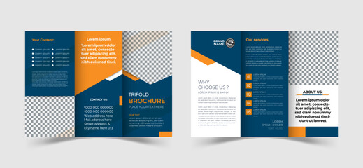 Creative and Professional trifold brochure  template design