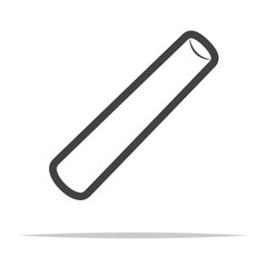 Chalk outline icon transparent vector isolated