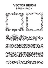 Decorative Brush Pack for Elegant Borders and Frames