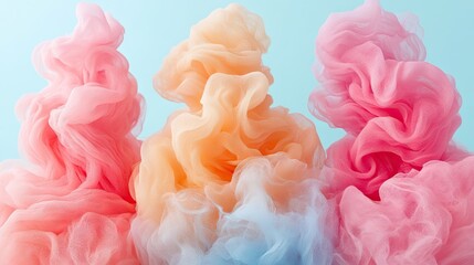 Fototapeta premium Colorful smoke clouds