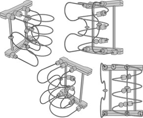 Vector sketch illustration of creative toy design to increase children's intelligence