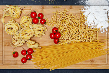 The combination of durum wheat semolina and water is what distinguishes 