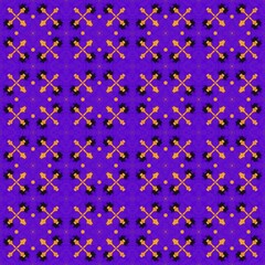 seamless snowflake pattern,purple,orange curves and color them to flowers,,balls,nails,leaves with black background in geimetric patterns as sarong,tile,fabric,printed fabric,tablecloth,batik patterns
