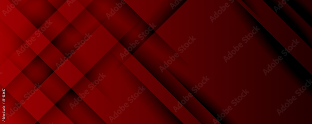 Poster red line with white architecture futuristic background minimal concept vector illustration subtle de