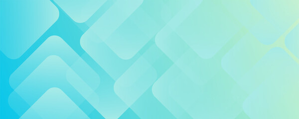 Minimal abstract background. Banner design with blue and green color gradation. Colorful and creative design.