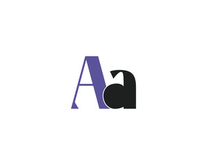 creative letter Aa logo design