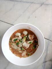 Authentic Thai Tom Yum: Aromatic, Spicy, and Savory Bowl.