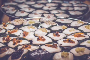 Delicious Thai Khanom Tako: A Sweet Coconut Dessert Array