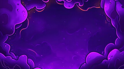 Purple abstract background with swirling, smoky clouds