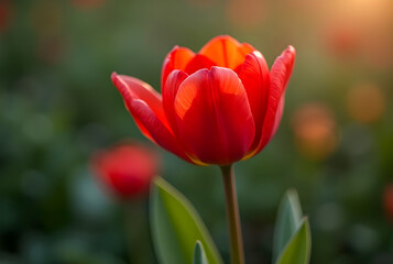 red and yellow tulips